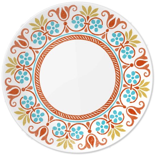 Corelle Dinnerware- Lightweight Global Collection Terracotta Dreams 10.25 Dinner Plate