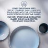 Corelle Dinnerware- Lightweight Stoneware 16-piece Dinnerware Set, Service for 4, Nordic Blue