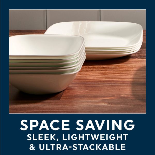 Corelle Dinnerware- Lightweight Wandering Groves 12-piece Dinnerware Set, Service for 4