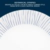 Corelle Dinnerware- Lightweight Botanical Stripes 12-piece Dinnerware Set, Service for 4