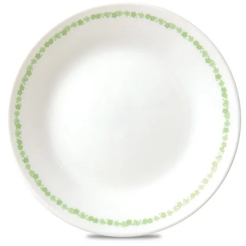 Corelle Dinnerware- Lightweight Spring Blossom Green 6.75 Appetizer Plate
