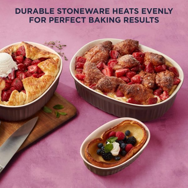 Corelle Dinnerware- Lightweight French Colors 10-piece Bakeware Set, Cabernet Corelle Dinnerware- Lightweight French Colors 10-piece Bakeware Set, Cabernet