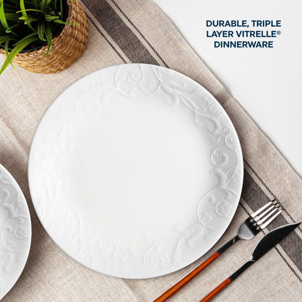 Corelle Dinnerware- Lightweight Bella Faenza 12-piece Dinnerware Set, Service for 4