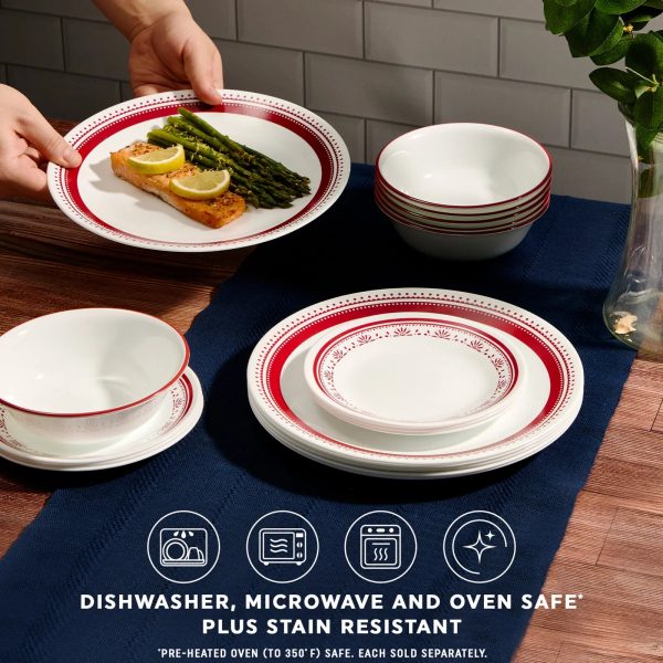 Corelle Dinnerware- Lightweight Sadie 6.75 Appetizer Plate