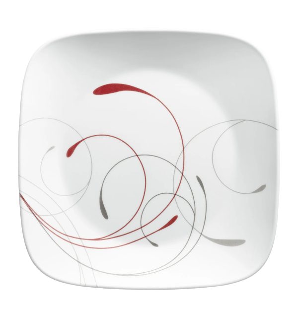 Corelle Dinnerware- Lightweight Square Splendor 10.5 Dinner Plates, 6-pack