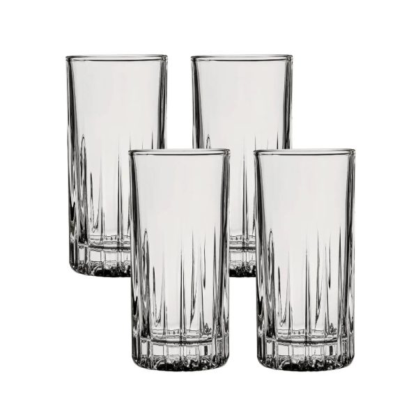 Corelle Dinnerware- Lightweight Traze PRE Highball Glasses (4-Pieces), 12-ounce, Dishwasher Safe Corelle Dinnerware- Lightweight Traze PRE Highball Glasses (4-Pieces), 12-ounce, Dishwasher Safe