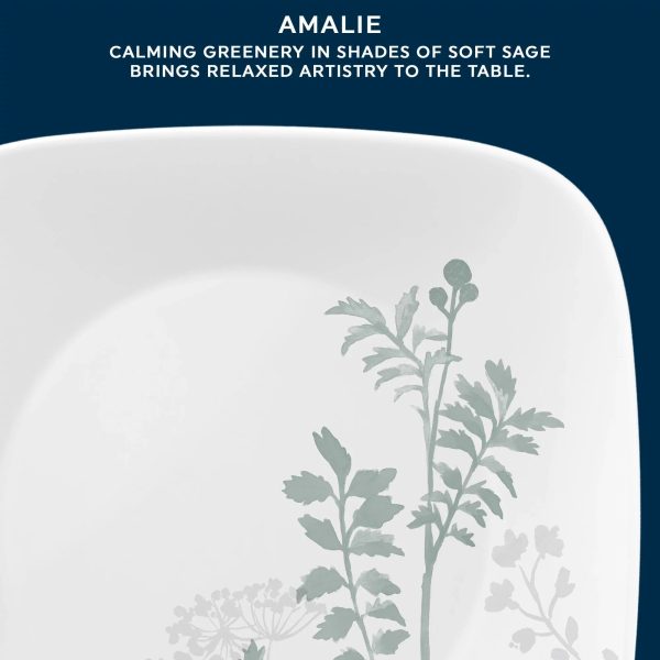 Corelle Dinnerware- Lightweight Amalie 16-piece Dinnerware Set, Service for 4