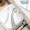 Corelle Dinnerware- Lightweight Urban Arc 16-piece Dinnerware Set, Service for 4
