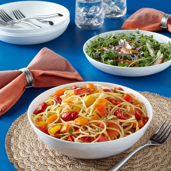 Corelle Dinnerware- Lightweight Winter Frost White 30-ounce Versa Meal Bowls, 4-pack Corelle Dinnerware- Lightweight Winter Frost White 30-ounce Versa Meal Bowls, 4-pack