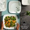 Corelle Dinnerware- Lightweight Square Amalie 9 Salad Plate