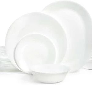 Corelle Dinnerware- Lightweight Winter Frost White 30-ounce Versa Meal Bowls, 4-pack