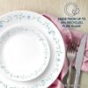 Corelle Dinnerware- Lightweight Country Cottage 16-piece Mugless Dinnerware Set, Service for 4