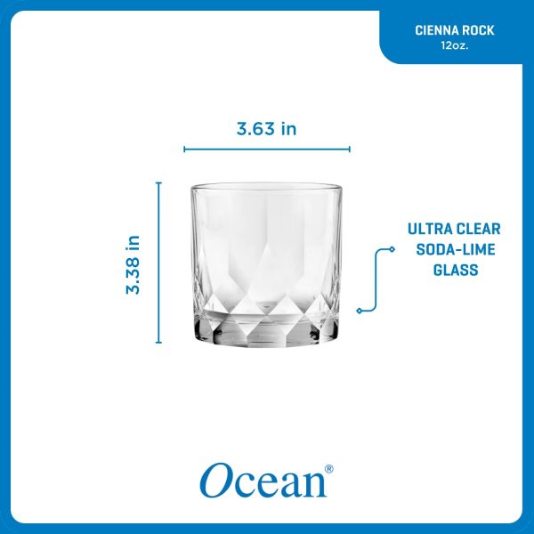 Corelle Dinnerware- Lightweight Cienna Rocks Glasses (4-Pieces), 12-ounce, dishwasher Safe Corelle Dinnerware- Lightweight Cienna Rocks Glasses (4-Pieces), 12-ounce, dishwasher Safe
