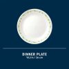 Corelle Dinnerware- Lightweight Spring Blossom Green 10.25 Dinner Plate