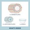 Corelle Dinnerware- Lightweight Global Collection Terracotta Dreams 18-piece Dinnerware Set, Service for 6