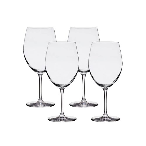 Corelle Dinnerware- Lightweight Bangkok Bliss Bordeaux Glasses (4-Pieces), 25-ounce, Dishwasher Safe, Lead-free Crystalline