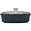 Corelle Dinnerware- Lightweight French Colors 2.5-quart Oval Baking Dish, Navy Corelle Dinnerware- Lightweight French Colors 2.5-quart Oval Baking Dish, Navy