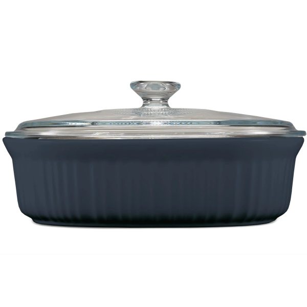 Corelle Dinnerware- Lightweight French Colors 2.5-quart Oval Baking Dish, Navy Corelle Dinnerware- Lightweight French Colors 2.5-quart Oval Baking Dish, Navy