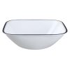 Corelle Dinnerware- Lightweight Square Simple Sketch 22-ounce Cereal Bowl