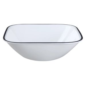 Corelle Dinnerware- Lightweight Square Splendor 10.5 Dinner Plates, 6-pack
