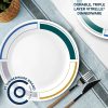 Corelle Dinnerware- Lightweight Color Block 10.25 Dinner Plate