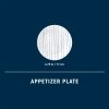 Corelle Dinnerware- Lightweight Botanical Stripes 6.75 Appetizer Plate
