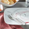 Corelle Dinnerware- Lightweight Square Splendor 12-piece Dinnerware Set, Service for 4 Corelle Dinnerware- Lightweight Square Splendor 12-piece Dinnerware Set, Service for 4