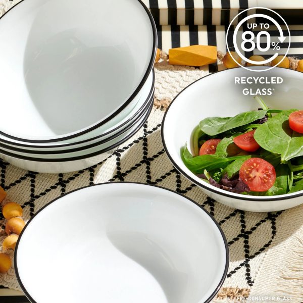 Corelle Dinnerware- Lightweight Delicate Grid 18-piece Dinnerware Set, Service for 6