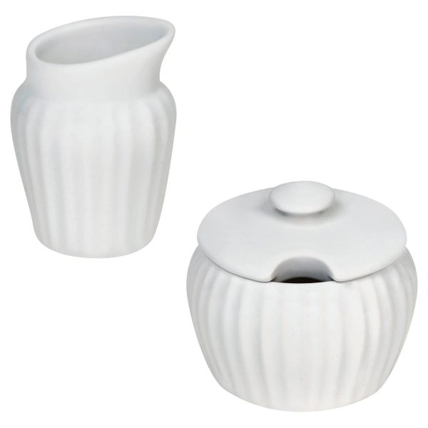 Corelle Dinnerware- Lightweight French White® Cream & Sugar Set