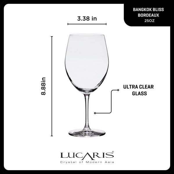 Corelle Dinnerware- Lightweight Bangkok Bliss Bordeaux Glasses (4-Pieces), 25-ounce, Dishwasher Safe, Lead-free Crystalline Corelle Dinnerware- Lightweight Bangkok Bliss Bordeaux Glasses (4-Pieces), 25-ounce, Dishwasher Safe, Lead-free Crystalline