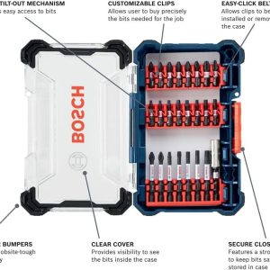 Bosch SDMS24 24 pc. Impact Tough™ Screwdriving Custom Case System Set