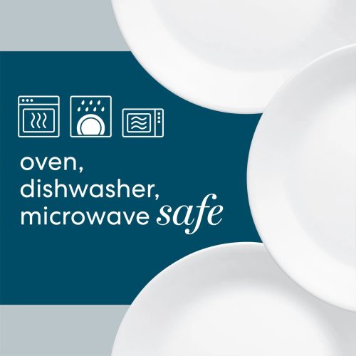 Corelle Dinnerware- Lightweight Winter Frost White 30-ounce Versa Meal Bowls, 2-pack