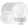 Corelle Dinnerware- Lightweight Caspian Lace 18-piece Dinnerware Set, Service for 6