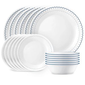 Corelle Dinnerware- Lightweight Caspian Lace 6.75 Appetizer Plate
