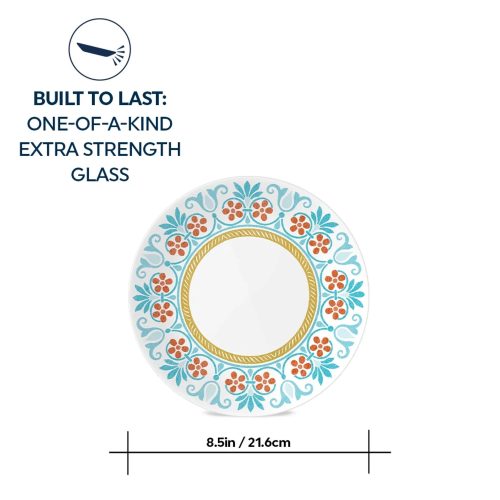 Corelle Dinnerware- Lightweight Global Collection Terracotta Dreams 8.5 Salad Plate