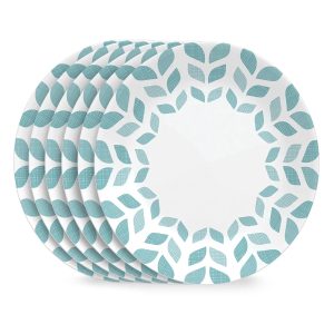 Corelle Dinnerware- Lightweight Global Collection Northern Pines 6.75 Appetizer Plates, 6-pack