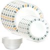 Corelle Dinnerware- Lightweight Anders 18-piece Dinnerware Set, Service for 6