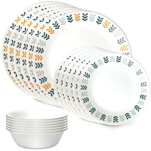 Corelle Dinnerware- Lightweight Anders 18-piece Dinnerware Set, Service for 6 Corelle Dinnerware- Lightweight Acadia 18-piece Dinnerware Set, Service for 6