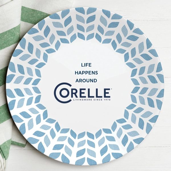 Corelle Dinnerware- Lightweight Global Collection Northern Pines 10.25 Dinner Plates, 6-pack