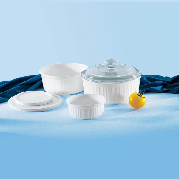 Corelle Dinnerware- Lightweight French White® 6-piece Bakeware Set