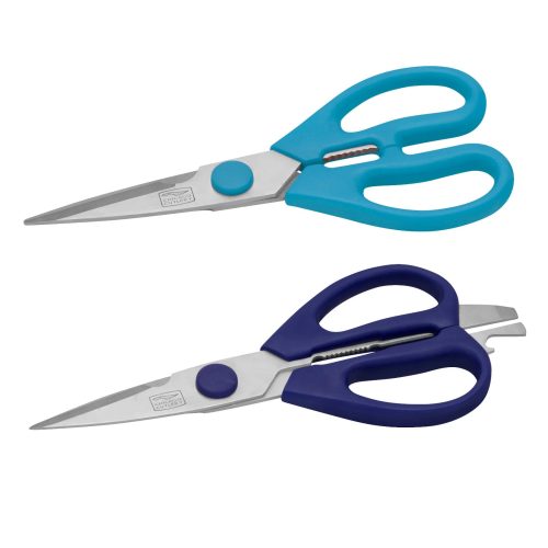 Corelle Dinnerware- Lightweight Chicago Cutlery 2-piece Kitchen Shears in Blueberry and Blue Frost