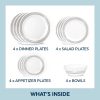 Corelle Dinnerware- Lightweight Brushed Silver 16-piece Dinnerware Set, Service for 4 Corelle Dinnerware- Lightweight Brushed Silver 16-piece Dinnerware Set, Service for 4