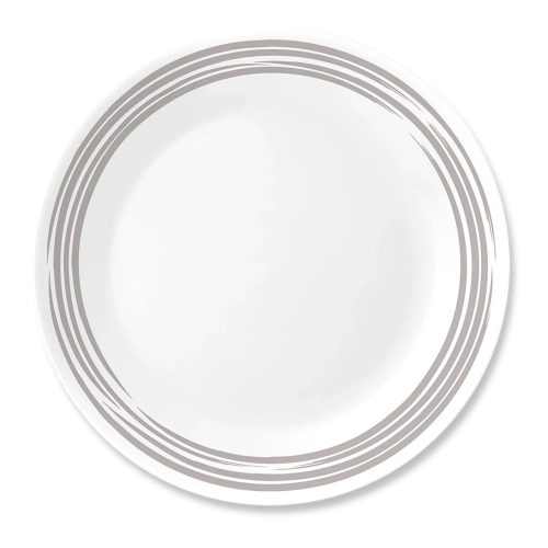 Corelle Dinnerware- Lightweight Brushed Silver 10.25 Dinner Plate