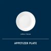 Corelle Dinnerware- Lightweight Caspian Lace 6.75 Appetizer Plate