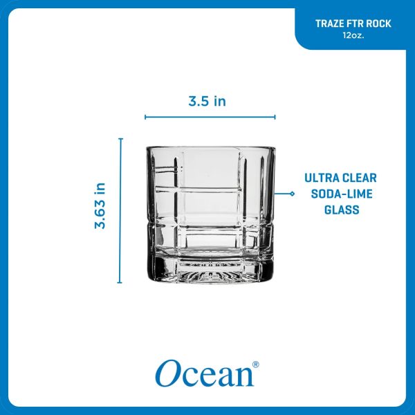 Corelle Dinnerware- Lightweight Traze FTR Rocks Glasses (4-Pieces), 12-ounce, Dishwasher Safe Corelle Dinnerware- Lightweight Traze FTR Rocks Glasses (4-Pieces), 12-ounce, Dishwasher Safe
