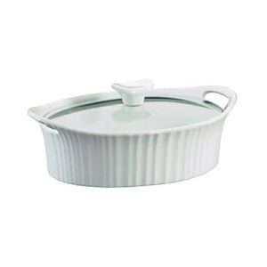 Corelle Dinnerware- Lightweight French White® 1.5-quart Oval Casserole Dish
