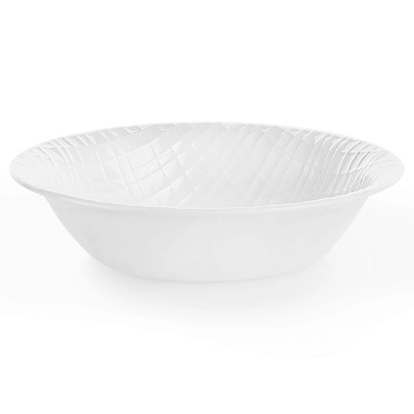 Corelle Dinnerware- Lightweight Linen Weave 18-ounce Cereal Bowl