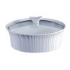 Corelle Dinnerware- Lightweight French White? 2.5-quart Round Baking Dish with Lid Corelle Dinnerware- Lightweight French White® 2.5-quart Round Baking Dish with Lid
