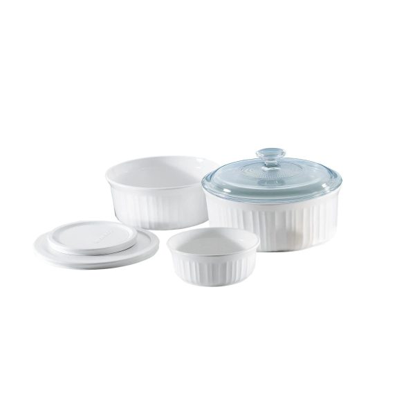 Corelle Dinnerware- Lightweight French White® 6-piece Bakeware Set