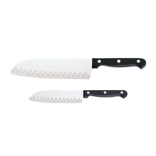 Corelle Dinnerware- Lightweight Essentials® 2-piece Santoku / Partoku Knife Set